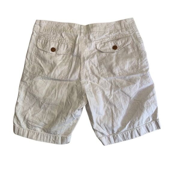 J. Crew Mens Linen Blend Shorts in Cream Size 33W - Picture 2 of 7
